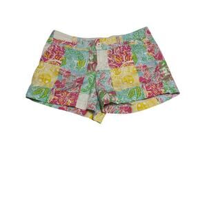 Lilly Pulitzer Callahan Shorts in Multi State Patchwork Size 10 Preppy Summer